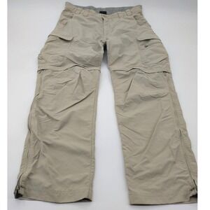 K-Way Convertible Cargo Hiking Pants Mens 38x31 Khaki UPF 40 Quick Dry‎ Utility